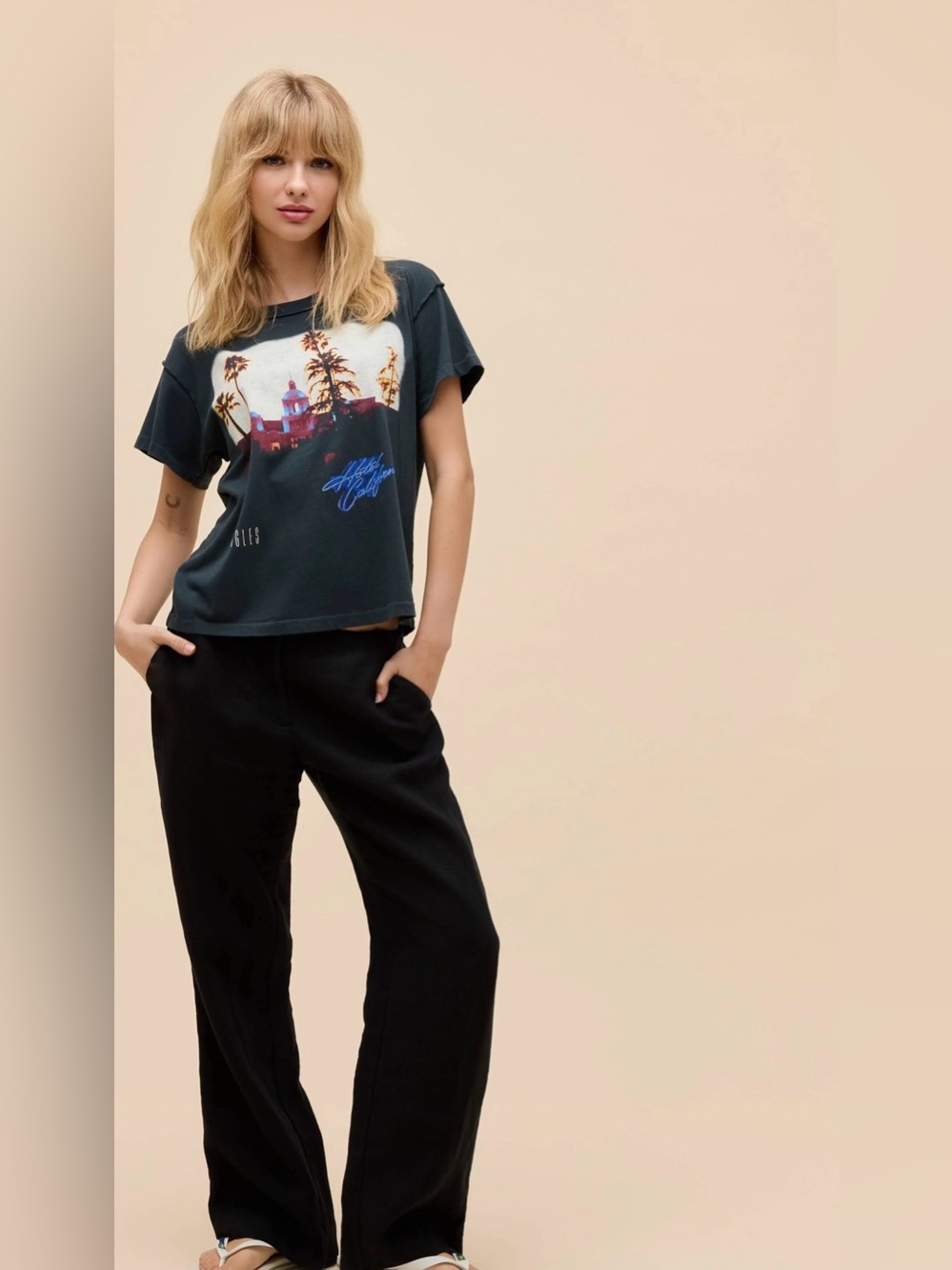 Daydreamer Eagles Hotel California Reverse GF Tee - Picture 4 of 6